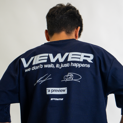 VIEWER MARINE BLUE TEE